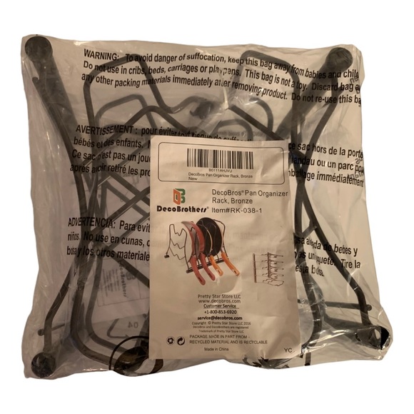 Deco Brothers Pan Organizer Rack - Picture 1 of 4